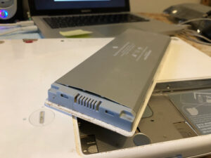 Apple MacBook damaged battery